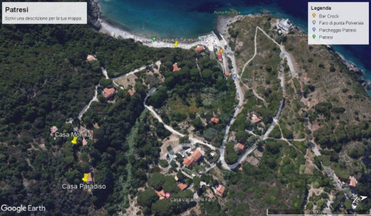 Casa Monika e Casa Paradiso foto satellitare google earth